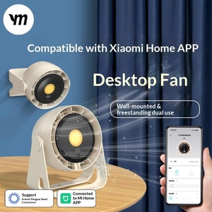 ยันมีพัดลมตั้งโต๊ะ พัดลมพกพา 2000mAh รีโมทจับเวลา พัดลมปรับระดับได้ 5 ระดับ พัดลมตั้งโต๊ะไร้สาย - Product Image 3