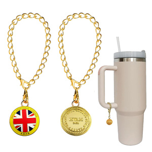 Thời trang độc đáo tùy chỉnh Bling Tumbler quyến rũ uống bia chai nước treo tên tag cap Charms cho vòng cổ - Product Image 3