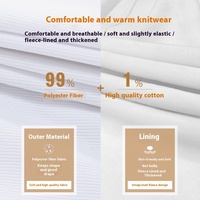 Pantalon d'infirmière élastique quatre saisons pour femmes blanc bleu antistatique épaissi pantalon de travail doublé polaire automne uniformes d'hôpital