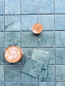 Tuiles de piscine en porcelaine en gros, mosaïque, marbre vert <span class=keywords><strong>Bali</strong></span>, aspect <span class=keywords><strong>pierre</strong></span> naturelle, antidérapantes, tuiles de piscine Sukabumi - Product Image 3