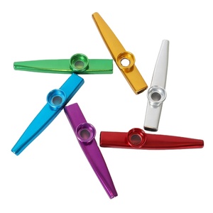 Kazoo Metálico Multicolor Vibrante, Instrumento <span class=keywords><strong>de</strong></span> <span class=keywords><strong>Viento</strong></span> Portátil <span class=keywords><strong>de</strong></span> Aluminio para Niños y Adultos, para Clases <span class=keywords><strong>de</strong></span> Música y Actuaciones en Vivo, Yonghe - Product Image 2