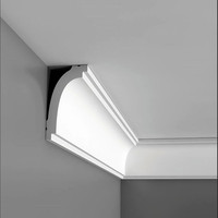 Nouvelle arrivée de la Chine moderne décoratif polyuréthane polystyrène plinthe corniche couronne moulure pour hôtel décoration intérieure