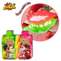 Vente en gros de chewing-gums aromatisés aux fruits inspirés de TikTok et de chewing-gums liquides amusants, bonbons d'Halloween