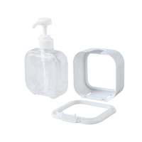 Bouteilles carrées en plastique avec pompe pulvérisatrice pour sérum, shampoing, désinfectant pour les mains, 500 ml, vides, imprimées, pour voyage