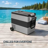 Réfrigérateur-congélateur portable 12V pour voiture 55L -20°C ℃   Batterie externe double usage DC12V 24V AC pour camion, camping-car et camping