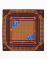 Tapete de Neopreno para Mahjong Americano de 33 Pulgadas, Impermeable, Silencioso, Borde Cosido de 3 mm, con Bolsa de Almacenamiento, Ideal para Noches de Juego