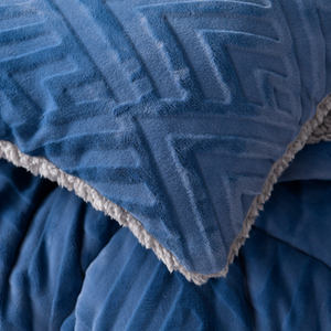 Couette <span class=keywords><strong>d</strong></span>'hiver réversible en polyester, épaisse et chaude, en velours de lait et polaire <span class=keywords><strong>d</strong></span>'agneau, couleur unie, patchwork, écologique, pour hôtel - Product Image 6