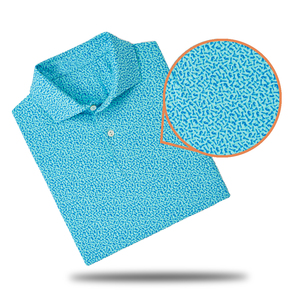 OEM 80% Polyester 20% Spandex Personnel Personnalisé Texturé Polo t-shirt pour Hommes Haute Qualité Golf Vêtements Logo Personnalisé - Product Image 6