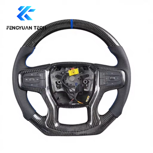 <span class=keywords><strong>Volante</strong></span> de Fibra de Carbono Forjado para Chevrolet Silverado GMC 1500 2500HD 3500HD Tahoe Suburban 2019 2020 2021 2022 2023 - Product Image 1