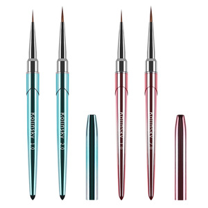 Pinceau à ongles en poils de Kolinsky, taille 1 2, pour estompage, dégradé, liner, détails, peinture à l'aquarelle pour ongles - Product Image 1