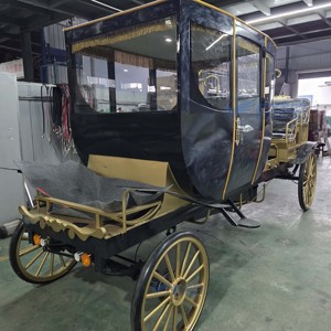 Nouvelle calèche électrique royale Prince haute performance pour mariages et visites touristiques, noire - Product Image 5