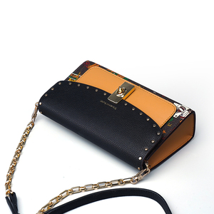 Sac messager de luxe en cuir véritable <span class=keywords><strong>GIOVANNI</strong></span> GUIDI, petit sac bandoulière antivol avec bandoulière en chaîne métallique détachable - Product Image 5