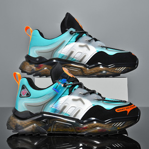 Zapatos Casuales de Moda con Malla Transpirable, Cordones, Suela Gruesa de TPU, en Colores Nuevos, Antideslizantes y Resistentes al Desgaste - Product Image 1