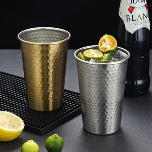 Stainless Steel Tumbler 304 Diamond Pattern Single Layer Beverage Cup For Party Drink Serving - Product Image 5