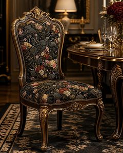 Tissu d'ameublement japonais Kinran de qualité supérieure au mètre, textile décoratif floral inspiré du brocart pour fauteuil et ottoman - Product Image 2