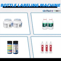 Applicateur d'étiquettes semi-automatique électrique haute précision à écran tactile pour bouteilles carrées en verre et plastique, bouteilles de miel, cartons, bois