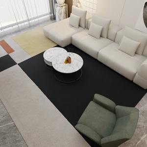 Alfombra de Salón Negra, Amarilla y Gris Claro - Product Image 3