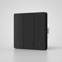 Interrupteur mural intelligent Tuya WiFi RF433 EU avec câble neutre Type-C 110-250V, minuterie, commande vocale pour Alexa/Google Home