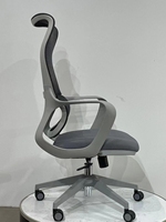 Chaise de bureau ergonomique tout-en-un avec appui-tête en maille 2206 pour le bureau à domicile, vente en gros d'usine de meubles