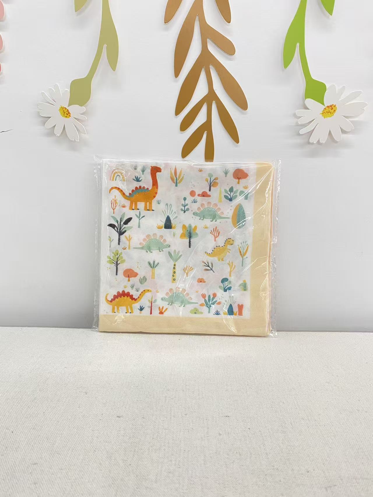 Serviette beige 33*33cm*16 pièces