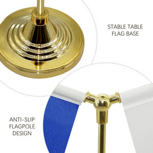 Drapeaux de table de haute qualité du Canada et de l'<span class=keywords><strong>Islande</strong></span> pour les négociations commerciales - Product Image 3