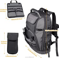 Tragbare, robuste Polyester-Tasche für Friseurbedarf, Organizer für Friseure, Aufbewahrungstasche für Friseurwerkzeug, Friseur-Rucksack