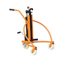Nouveau chariot manuel hydraulique pour fûts d'huile de construction, chariot de manutention de fûts personnalisé multifonctionnel