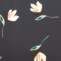 Échantillon gratuit tissu en polyester à impression numérique imperméable à l'eau et motifs de roses divers pour sac et bagage de tente
