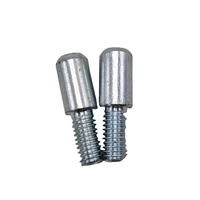 Services de fabrication CNC sur mesure en métal, fixations galvanisées non standard, pièces en acier inoxydable, axe de manivelle fileté, marque HDF, OEM