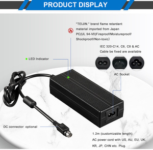 Fuyuang 48V 2A 3A 4A 5A 12A 60W 120W 200W 300W Ebike <span class=keywords><strong>Certified</strong></span> CE GS UL KCC SAA PSE Custom Battery 48V caricabatterie adattatore di alimentazione - Product Image 5