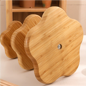 Wholesale Wedding Party Fruit <strong>Candy</strong> Cookie Serving <strong>Tray</strong> Kitchen Multi Layer Bamboo Cake <strong>Tray</strong> 3 Tier with Stainless Steel - Product Image 2