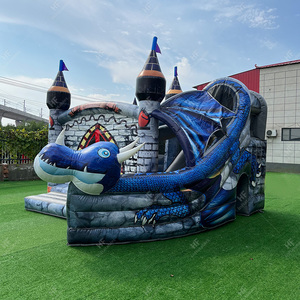 Thương mại ướt khô <span class=keywords><strong>Bouncer</strong></span> trượt Combo <span class=keywords><strong>Inflatable</strong></span> bouncy MOONWALK nhảy lâu đài nhà bị trả lại trượt cho trẻ em Người lớn - Product Image 1