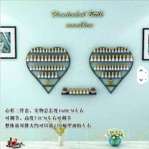 Nail Salon Shelf Rack Wall Mounted Wall Hanging Iron Nail Polish Storage Rack Gold Nail Polish Display Rack Display - Product Image 4