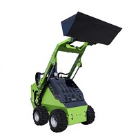 Mini-chargeuse compacte télécommandée diesel pour l'agriculture, chargeuse compacte sur chenilles électrique en stock