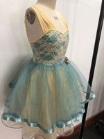 Poncho réglable en tissu Spandex avec robe bandeau en maille à paillettes irisées pour filles pour la danse
