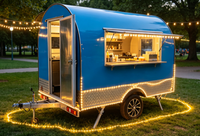 Cuisine mobile en fibre de verre et aluminium, résistante à la rouille, matériaux et couleurs personnalisables