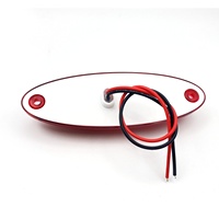 Nouvelle Feuillette Latérale Ovale de 150 mm pour Camion et Remorque, LED 12V 24V Étanche Ambre, 2 Trous de Fixation, Universelle pour Remorques