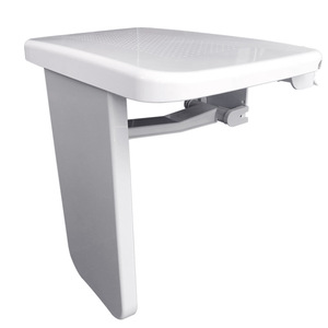 Le Liu Wall Mounted <b>Folding</b> Bath Seat 49.5x52x12.5cm Plastic Aluminum Alloy <b>Shower</b> <b>Stool</b> For Elderly And Pregnant Women - Product Image 1