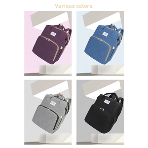 2025 디자이너 접이식 엄마 가방 엄마를위한 휴대용 다기능 아기 럭셔리 기저귀 배낭 - Product Image 6