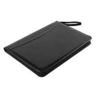 Porte-documents en cuir format A4 avec pochettes, pour présentations et certificats, impression couverture rigide, vente en gros, collection 2025