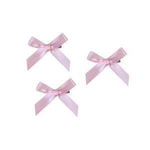 Jepit Rambut Pita Manis Lucu 4cm Multi-warna Gaya Balet Mini Duckbill <span class=keywords><strong>Clip</strong></span> Aksesoris Rambut Kepang Satin Karton - Product Image 5