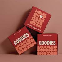 Boîtes d'emballage en papier design personnalisé avec logo Eco Friend Impression de qualité alimentaire pliable Gâteau alimentaire Cookie Pain Pâtisserie Macaron