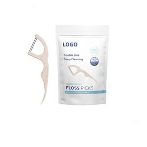 Hilo Dental Biodegradable Ecológico OEM, Palillos de Hilo Dental Compostables con Sabor a Menta y Carbón de <span class=keywords><strong>Bambú</strong></span> para la Limpieza Dental - Product Image 3