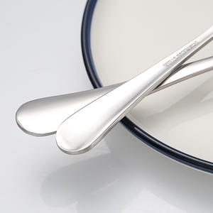 Ensemble de couverts en acier inoxydable 18/10, linge de table à bords lisses, passe au lave-vaisselle, <span class=keywords><strong>argenterie</strong></span> pour cadeaux d'affaires - Product Image 2