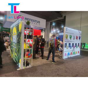 10*10 pieds stand 3*2.5 mètres affichage mur debout cadre LED publicité boîte à lumière SEG exposition double face boîte à lumière - Product Image 4