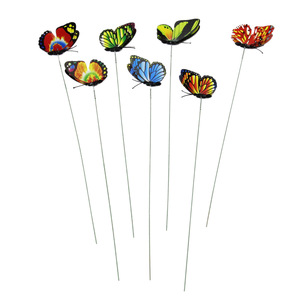 Décoration de jardin en PVC 3D Wen Hope, papillon, piquet extérieur, décoration artistique pour l'aménagement paysager - Product Image 4
