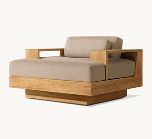 CAP TOWN nouveauté luxe terrasse jardin accoudoir canapé simple teck mobilier <span class=keywords><strong>d</strong></span>'extérieur étanche patio chaises longues - Product Image 4