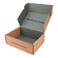 Boîte d'expédition en papier kraft personnalisée, boîte cadeau recyclable avec impression de logo pour les petites entreprises
