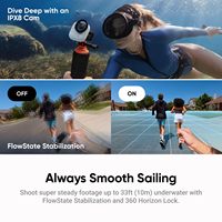 Insta360 GO Ultra - Küçük Boyutlu Eller Serbest 4K Kamera, Hafif ve Taşınabilir, Düşük Işık Koşullarında Mükemmel Performans, 200 Dakika Pil Ömrü