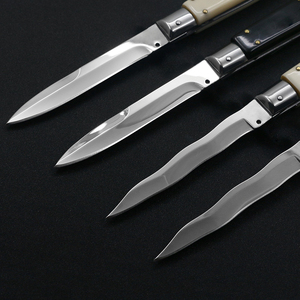 Cuchillo plegable portátil profesional padrino herramienta de supervivencia de acero 440 mango de resina Botón de cambio de hoja DIY grado OEM - Product Image 2